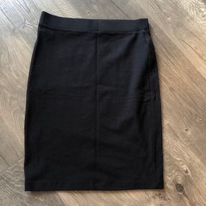 Black pencil skirt